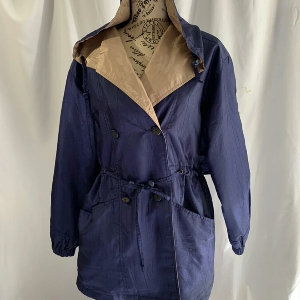Keren Hart womens blue raincoat